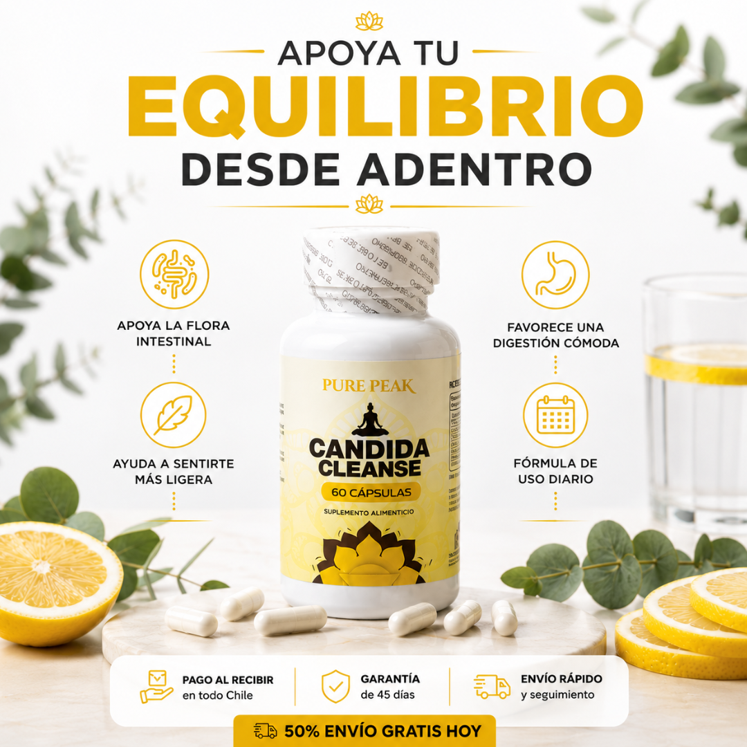 Menos hinchazón y más bienestar diario - Candida Cleanse