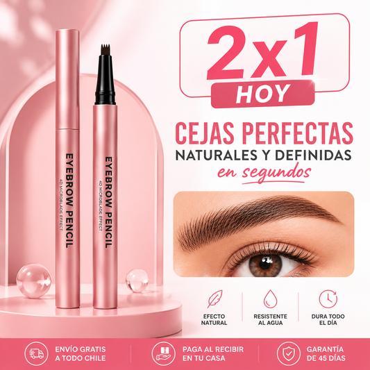 La forma más fácil de lograr cejas pobladas, naturales y perfectamente definidas todos los días - 4 puntas 2x1