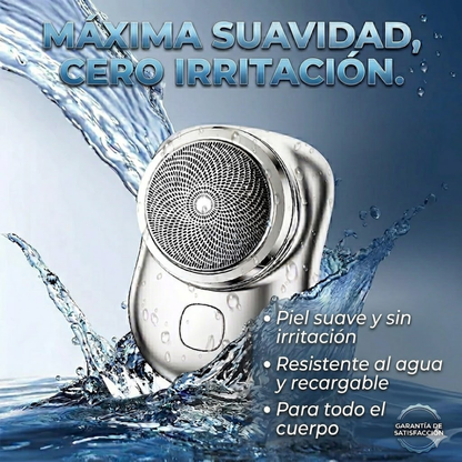 ShaveProMini Mini Afeitadora Portátil Recargable – Afeitado Rápido, Sin Irritación y Fácil de Llevar