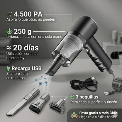 CleanJet Mini Aspiradora Portátil 3 en 1