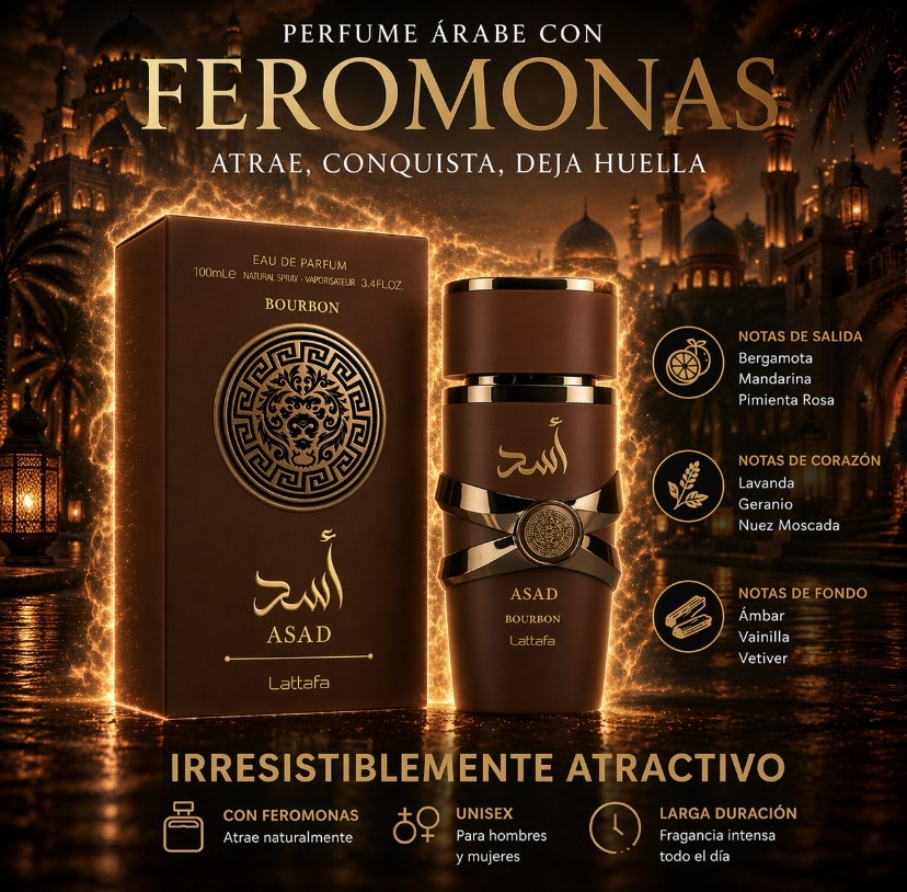 AL ASWAD PARFUMS® PERFUMES ÁRABES CON FEROMONAS