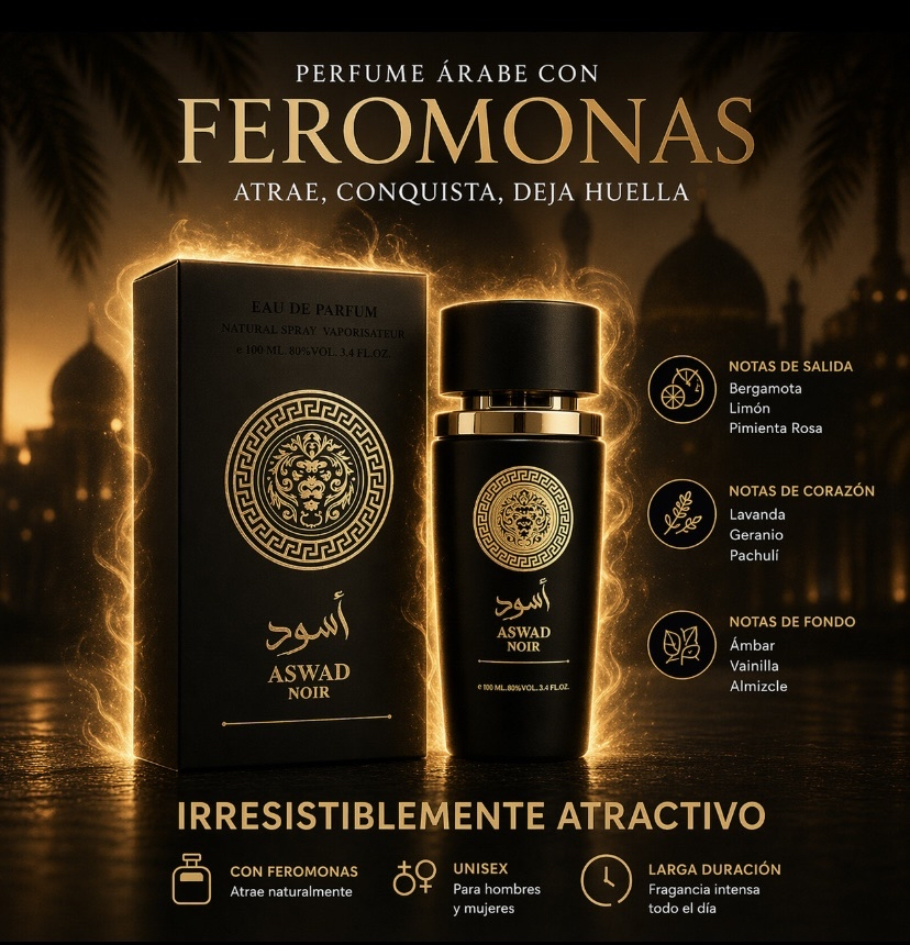 AL ASWAD PARFUMS® PERFUMES ÁRABES CON FEROMONAS